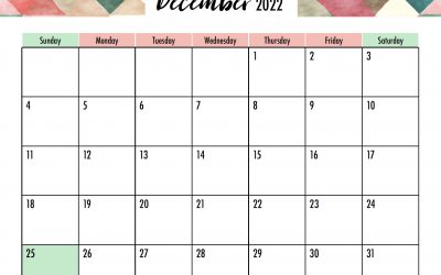 December 2022 Calendar Free Printable